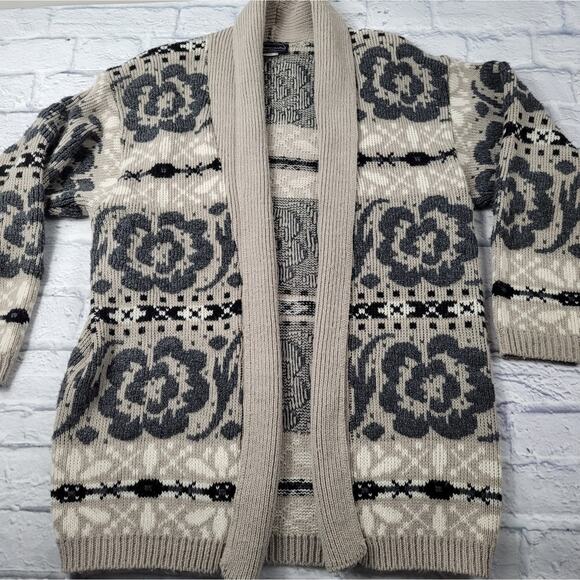 Vintage Mademoiselle Knitwear Open Front Cardigan size Medium/Large - Picture 2 of 15